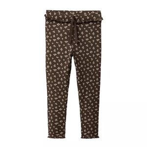 Zara Floral Ribbed Leggings